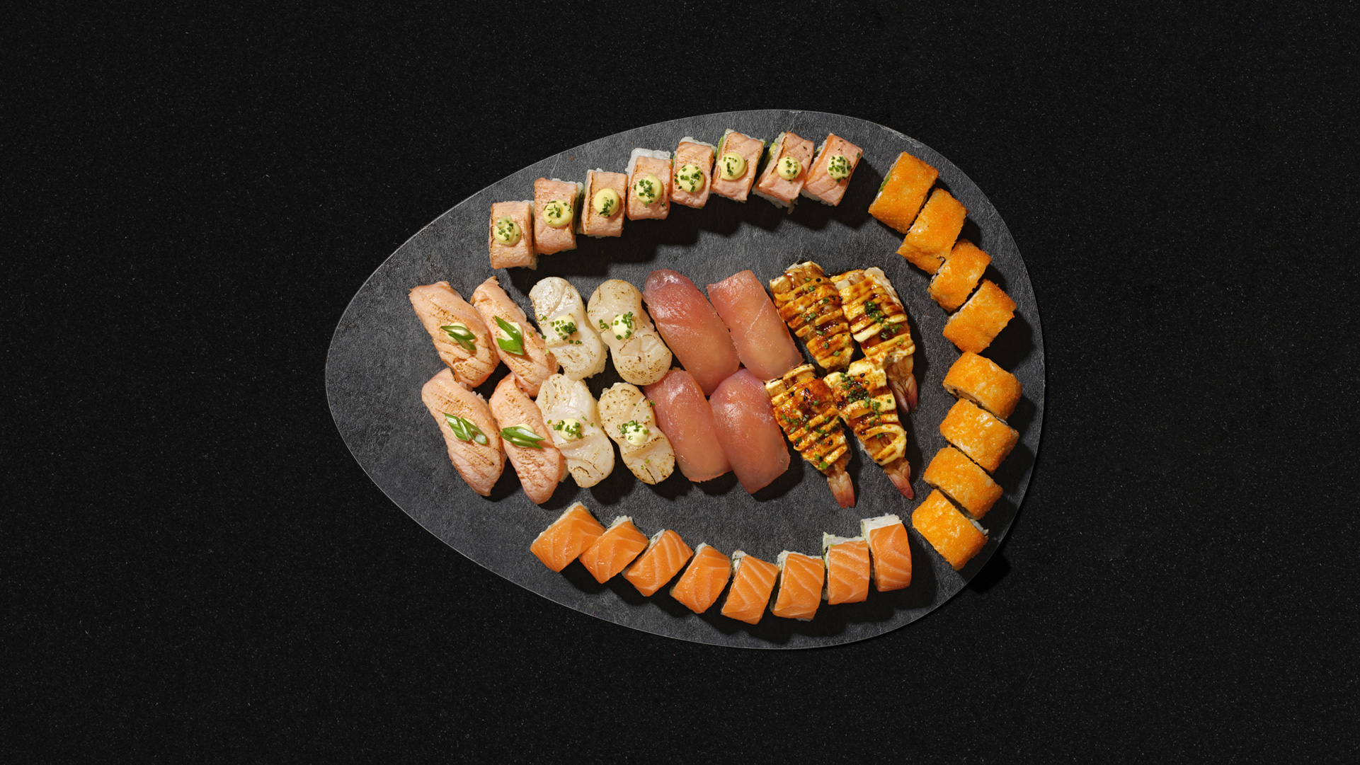 Royal lajitelma Hanko Aasian Royal lajitelma, Sushi